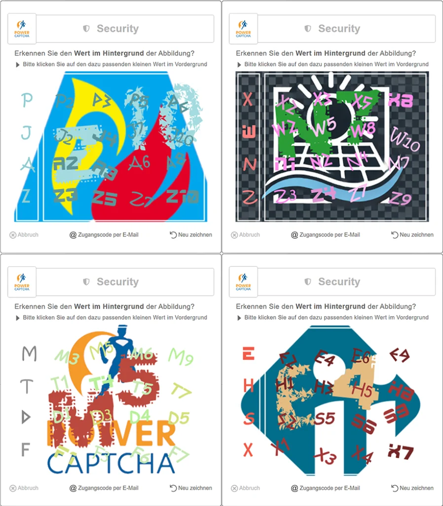POWER CAPTCHA: Setze deine Designvorstellungen um und nutze eigene Bilder und Logos