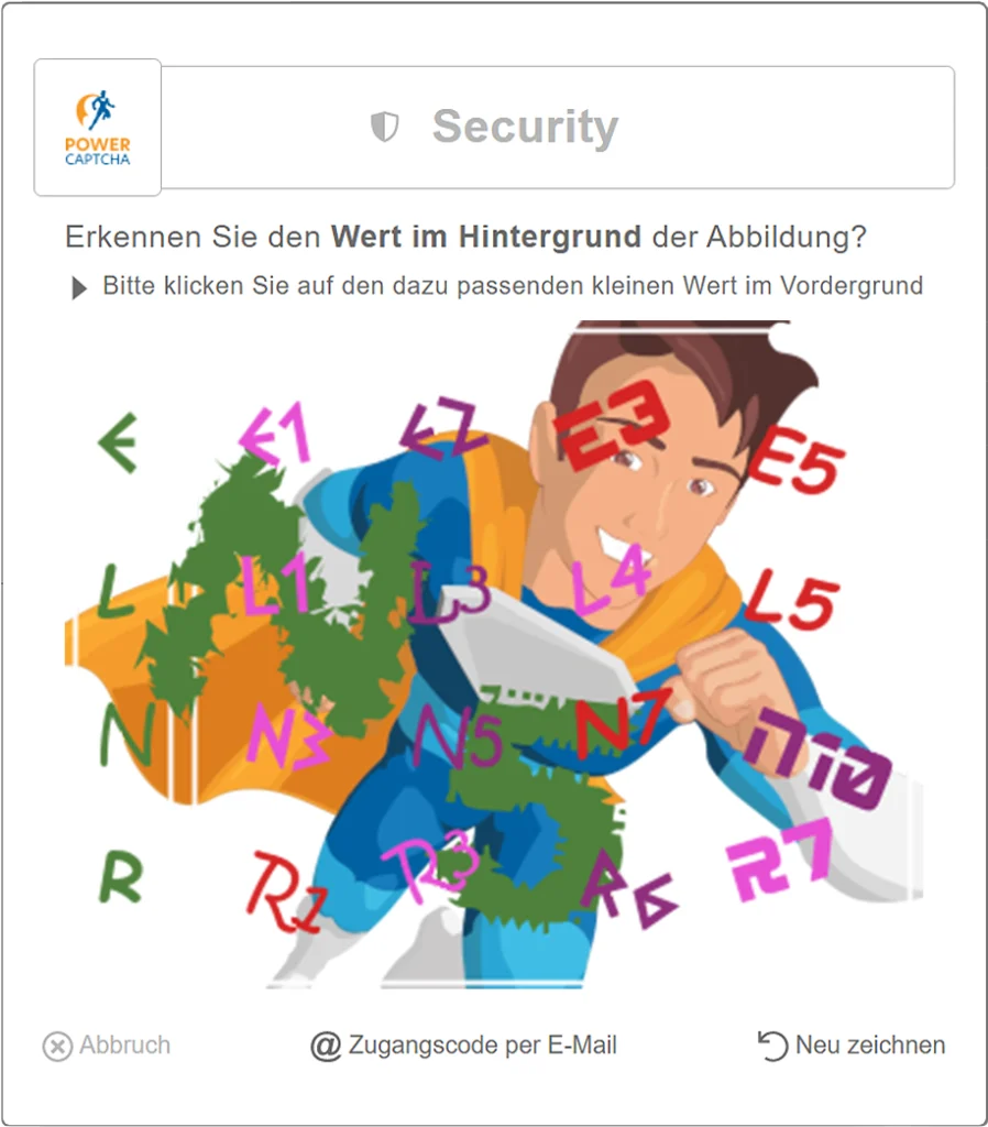POWER CAPTCHA Pop-Up mit Hero 1, WordPress Captcha, Spam-Schutz, Contact Form 7, WPForms, DSGVO-konform